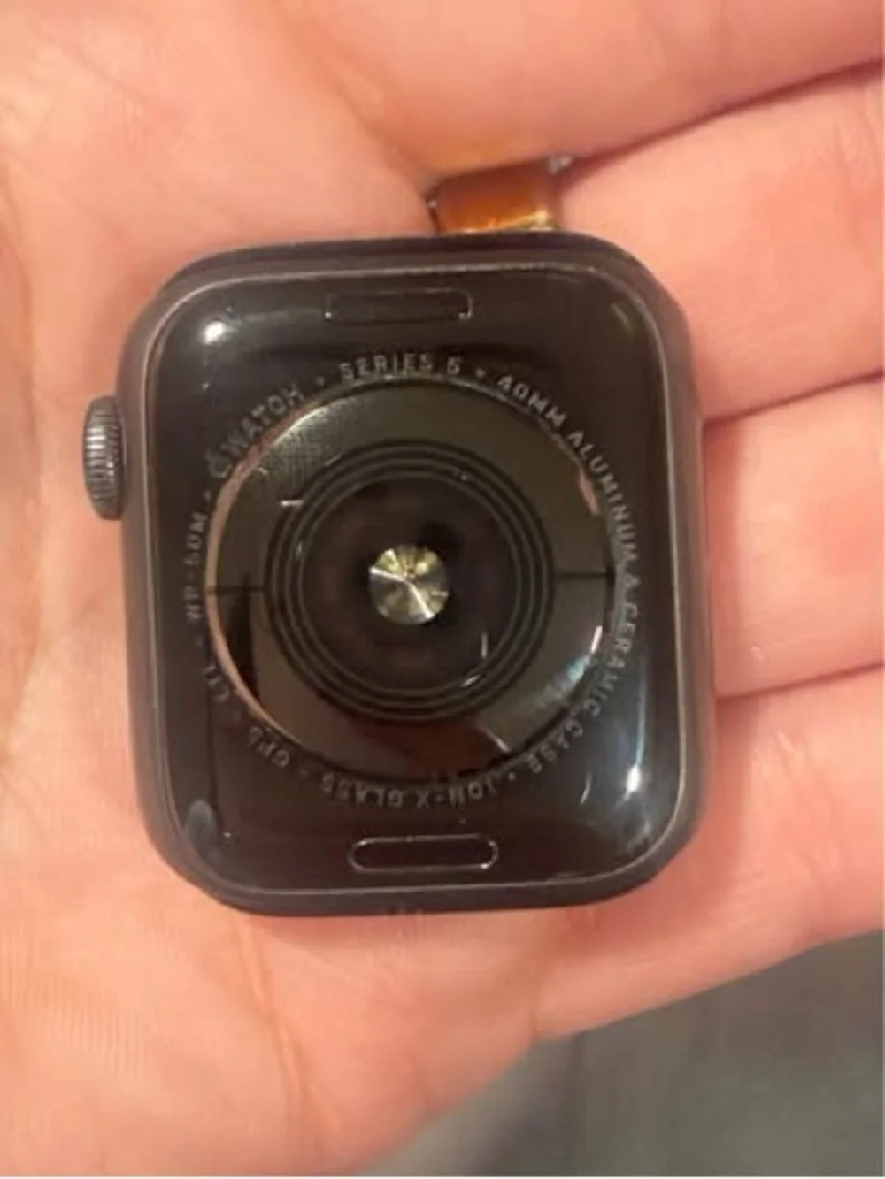 Apple Black Smartwatch with Black Nylon Loop